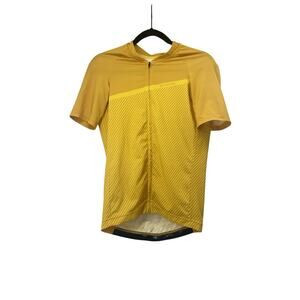 Specialized Womens SL Stripe Short Sleeve Cycling Jersey Sz M Mustard Yellow